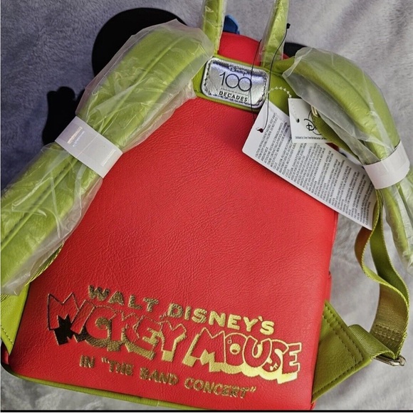 Disney Mickey Mouse Band Leader Loungefly Mini Backpack 100 Year Celebration NWT - Picture 4 of 4